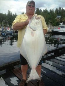 Halibut Chartered Fishing Boat, Alaska