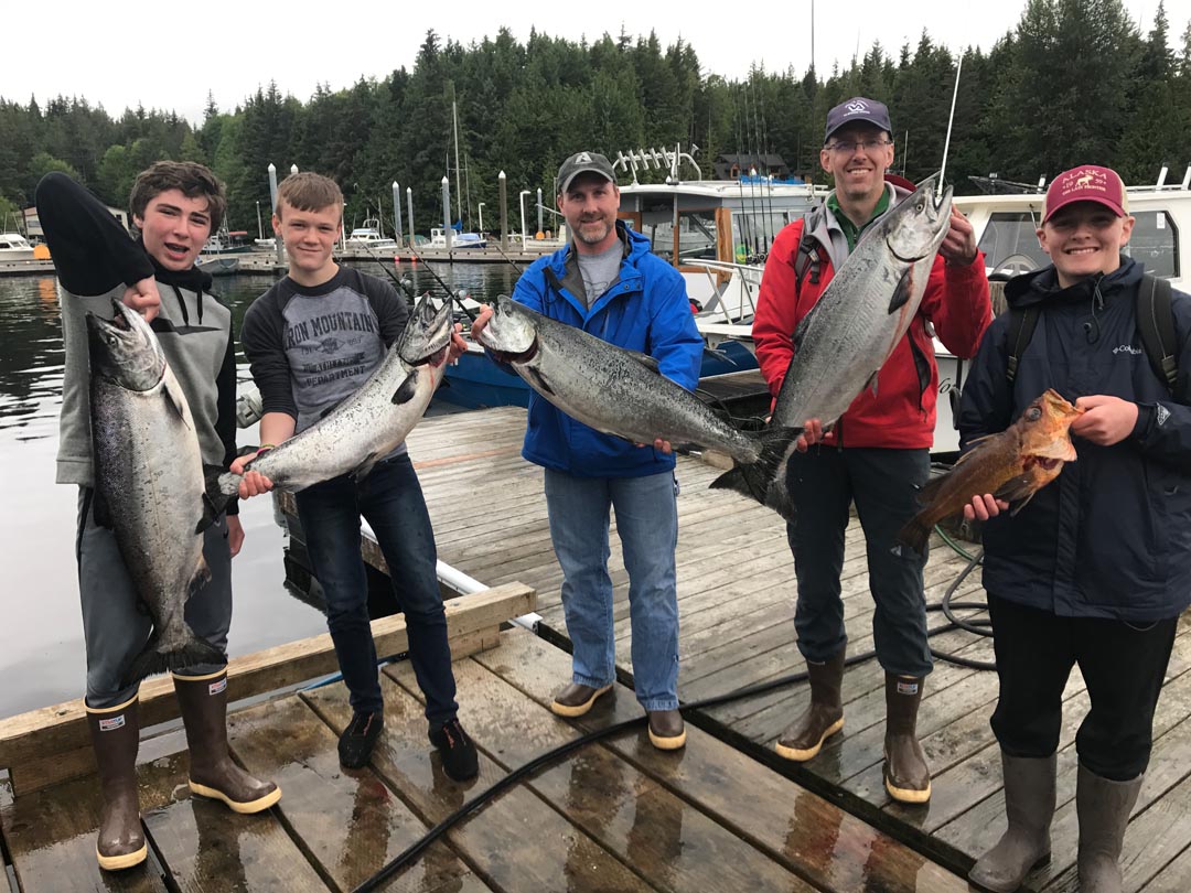 5-day Alaska King Salmon and Halibut Fishing for Four Anglers